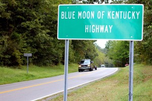 #BluegrassTrails. Blue Moon of Kentucky Highway, a portion of US Route 62, on the fringes of Rosine, Ohio County, Kentucky. September 28, 2016.