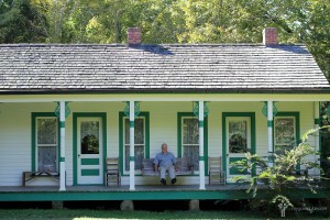 #BluegrassTrails. Front porch swing. Bill Monroe's restored Old Homeplace, Pigeon Ridge, Rosine, Ohio County, Kentucky. September 28, 2016.